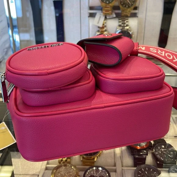 Michael Kors Jet Set Leather Medium Crossbody Bag Case for Apple AirPods Pro - Picture 6 of 16